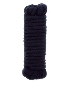 Чёрная веревка для связывания BONDX LOVE ROPE - 5 м