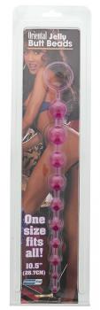 Фиолетовая анальная цепочка ORIENTAL JELLY BUTT BEADS 10 5 PURPLE - 26,7 см