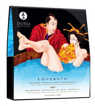 Соль для ванны Lovebath Ocean temptation, превращающая воду в гель - 650 гр