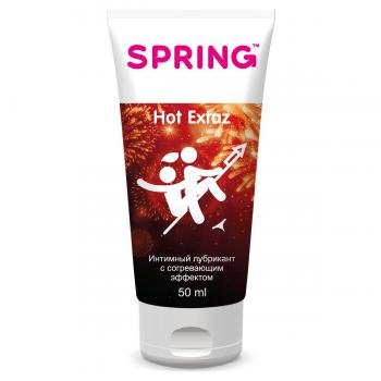 Согревающий интимный лубрикант Spring Hot Extaz - 50 мл