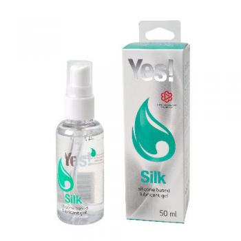 Силиконовая гипоаллергенная вагинальная смазка Yes Silk - 50 мл