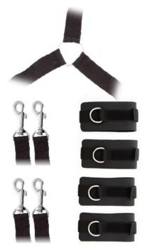 Комплект наручников и поножей LUXURIOUS BED RESTRAINT CUFF SET