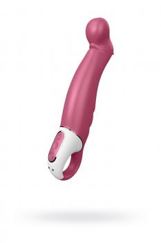 Вибратор Satisfyer Vibes Petting Hippo с загнутым кончиком - 22,9 см